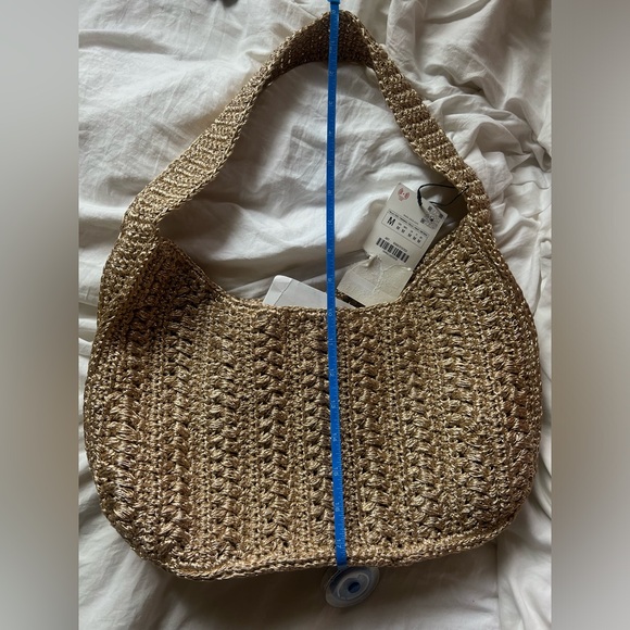 Zara Woven Tan Bag - Picture 13 of 15